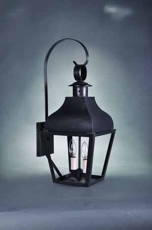 Northeast Lantern - 7637-DB-LT2-CLR - Two Light Wall Mount - Stanfield - Dark Brass