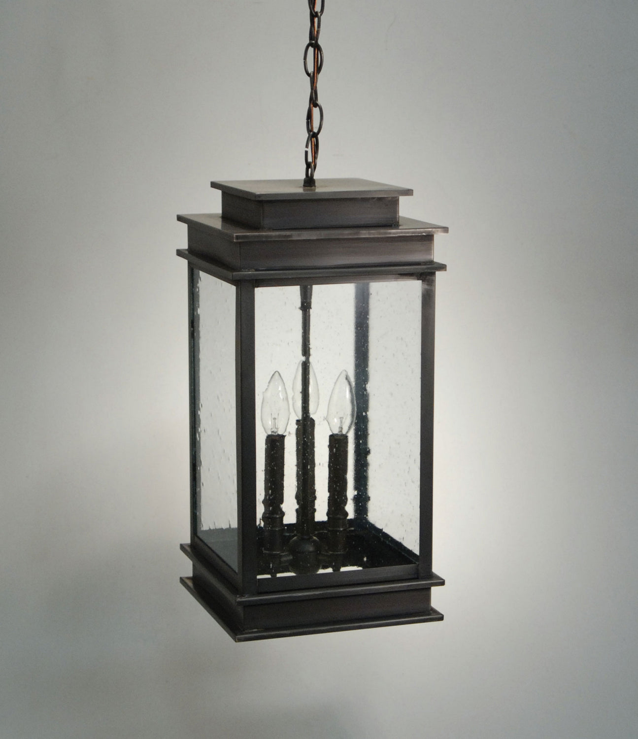 Northeast Lantern - 8932-DB-LT3-CSG - Three Light Hanging Lantern - Empire - Dark Brass