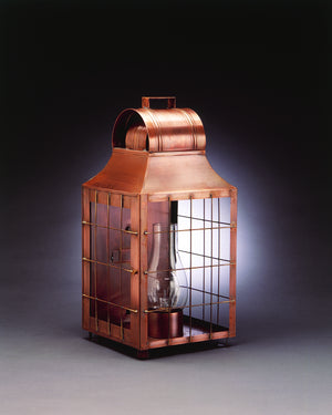 Northeast Lantern - 9251-AC-CIM-CLR - One Light Wall Mount - Livery - Antique Copper