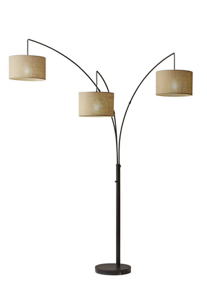 Adesso Home - 4238-26 - Three Light Arc Lamp - Trinity - Antique Bronze