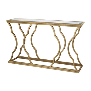 ELK Home - 114-116 - Console Table - Metal Cloud - Antique Gold Leaf