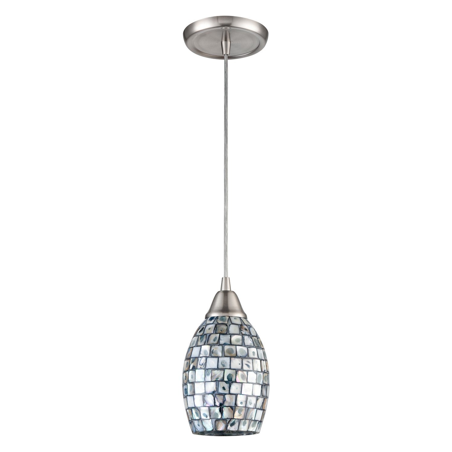 ELK Home - 10444/1 - One Light Mini Pendant - Capri - Satin Nickel