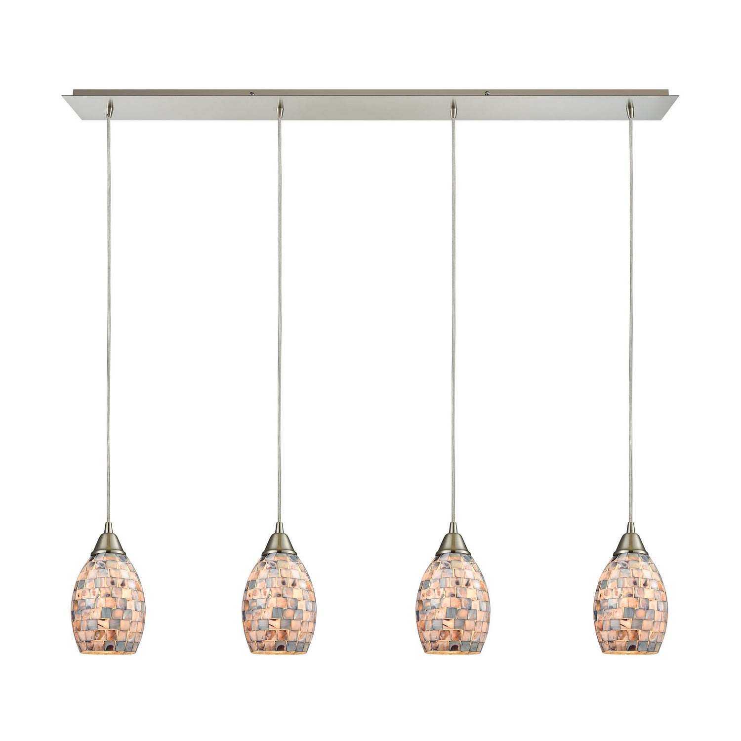 ELK Home - 10444/4LP - Four Light Pendant - Capri - Satin Nickel