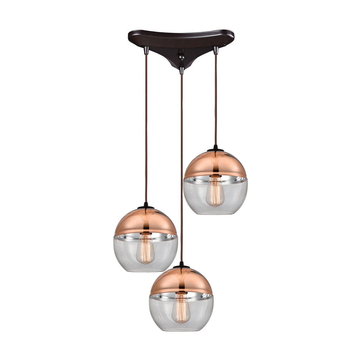 ELK Home - 10490/3 - Three Light Pendant - Revelo - Oil Rubbed Bronze