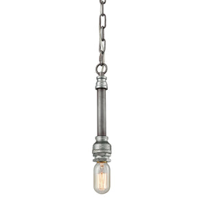 ELK Home - 10688/1 - One Light Mini Pendant - Cast Iron Pipe - Weathered Zinc