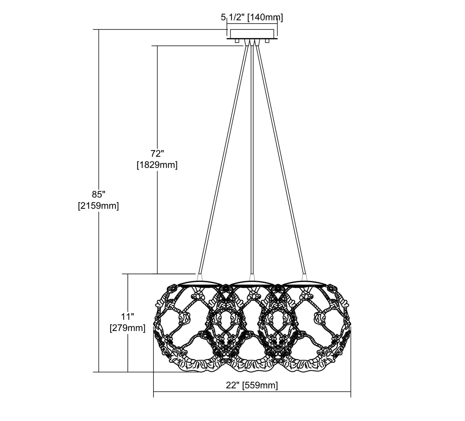 ELK Home - 10710/3SR - Three Light Pendant - Coastal Inlet - Oil Rubbed Bronze