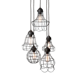 ELK Home - 225031 - Five Light Pendant - Wire - Black