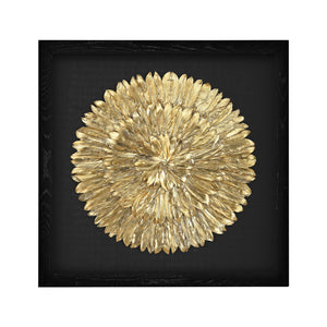 ELK Home - 3168-019 - Wall Art - Gold Feather - Gold