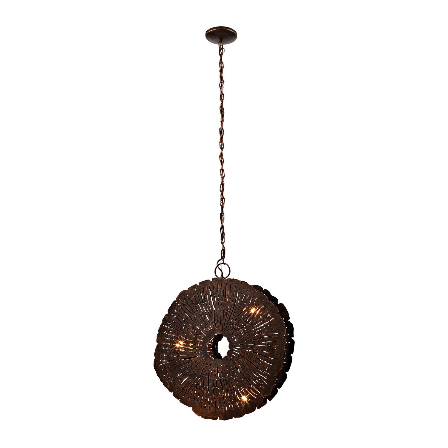 ELK Home - 468-051 - Three Light Chandelier - Organic Metal - Gold