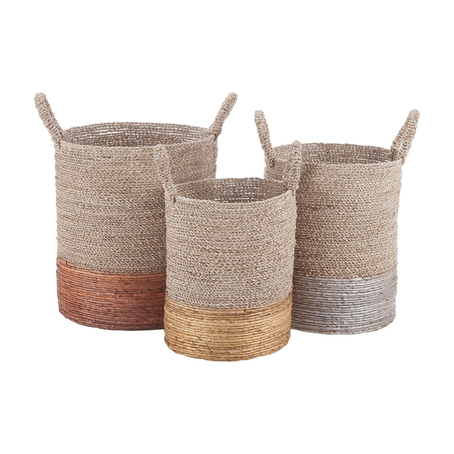 ELK Home - 7011-001/S3 - Baskets - Archipelago - Mixed Metallic