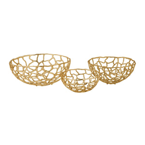 ELK Home - 8990-007 - Bowl - Free Form - Gold