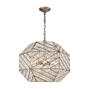 ELK Home - 11837/8 - Eight Light Chandelier - Constructs - Weathered Zinc