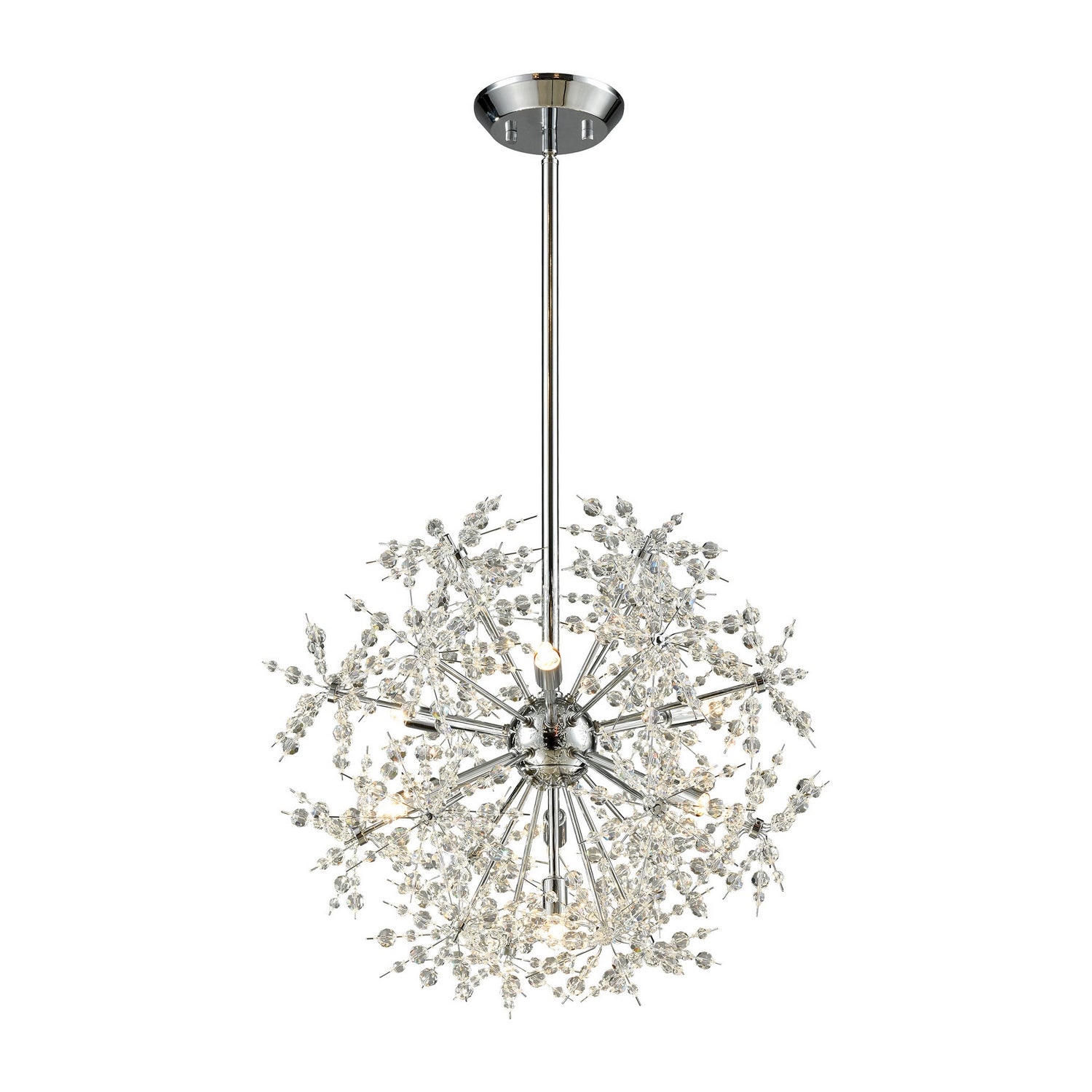 ELK Home - 11893/7 - Seven Light Chandelier - Snowburst - Polished Chrome