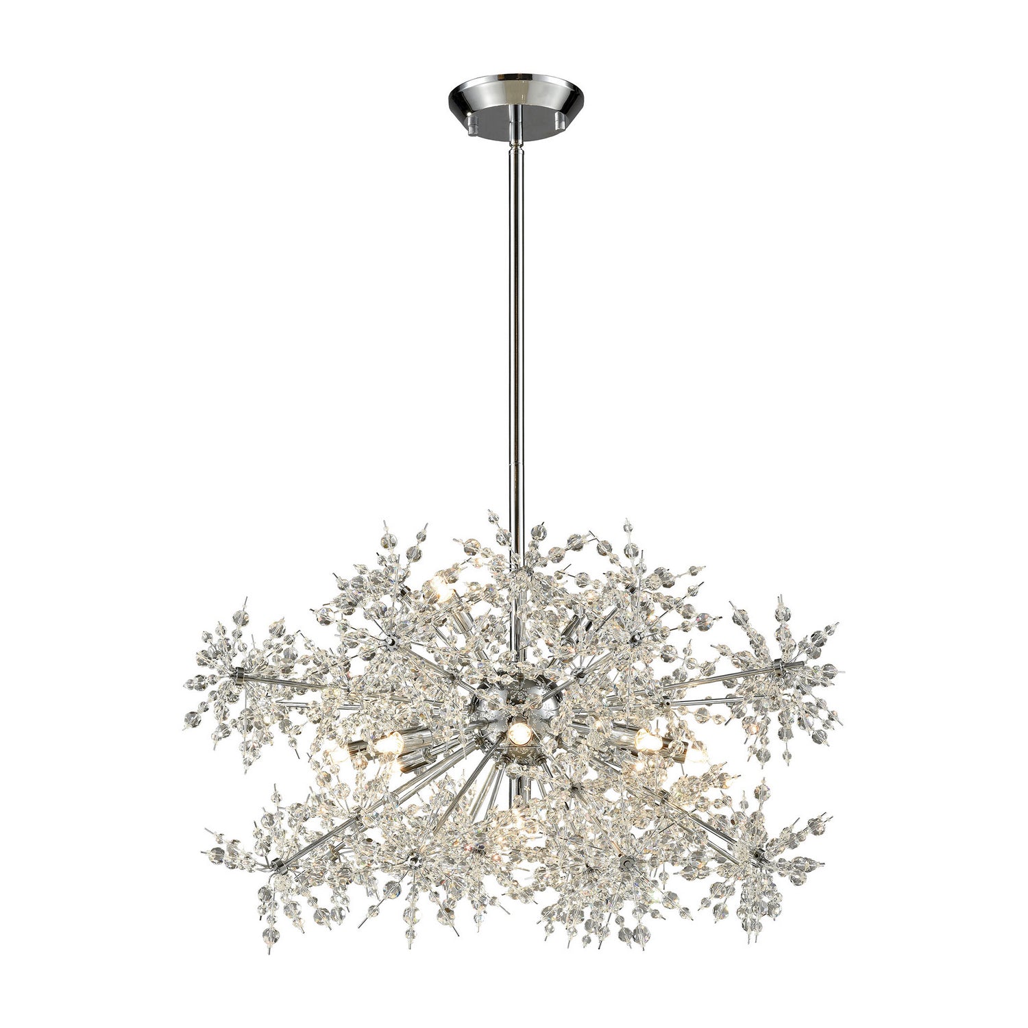 ELK Home - 11894/11 - 11 Light Chandelier - Snowburst - Polished Chrome