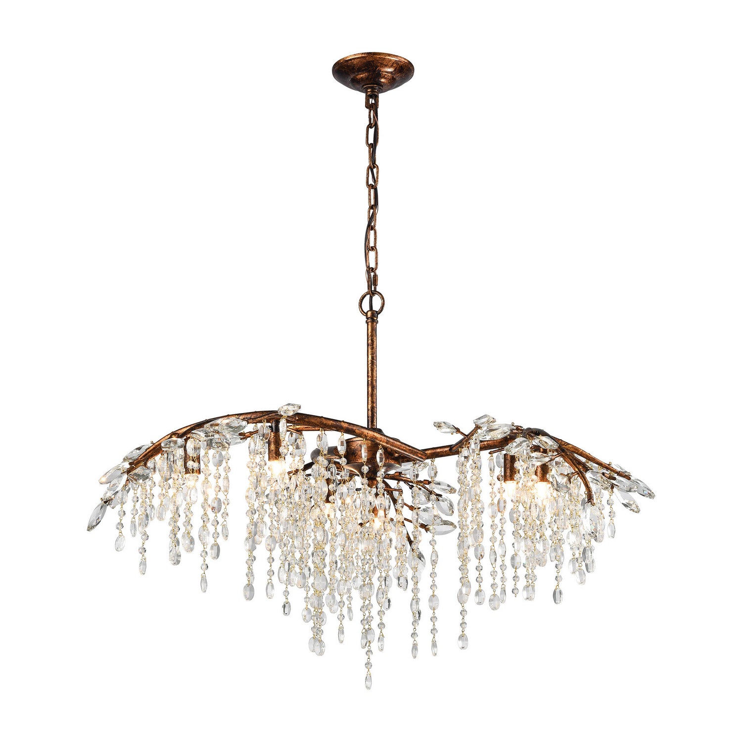 ELK Home - 11901/6 - Six Light Chandelier - Elia - Spanish Bronze