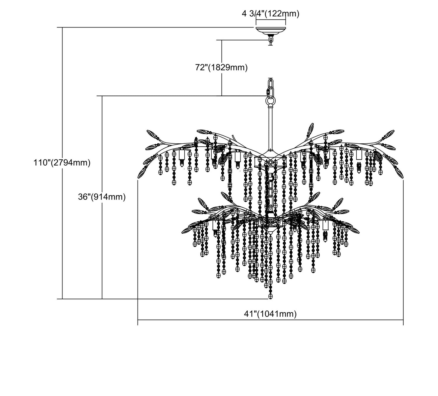 ELK Home - 11902/12+6 - 18 Light Chandelier - Elia - Spanish Bronze