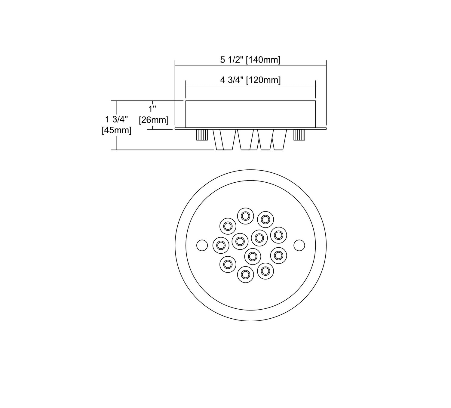 ELK Home - 12SR-SN - 12 Light Canopy - Pendant Options - Satin Nickel