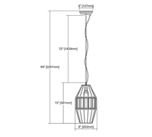 ELK Home - 14248/1 - One Light Mini Pendant - Yardley - Oil Rubbed Bronze