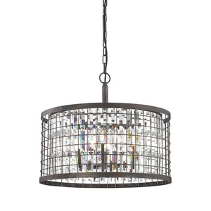 ELK Home - 14344/6 - Six Light Chandelier - Nadina - Silverdust Iron