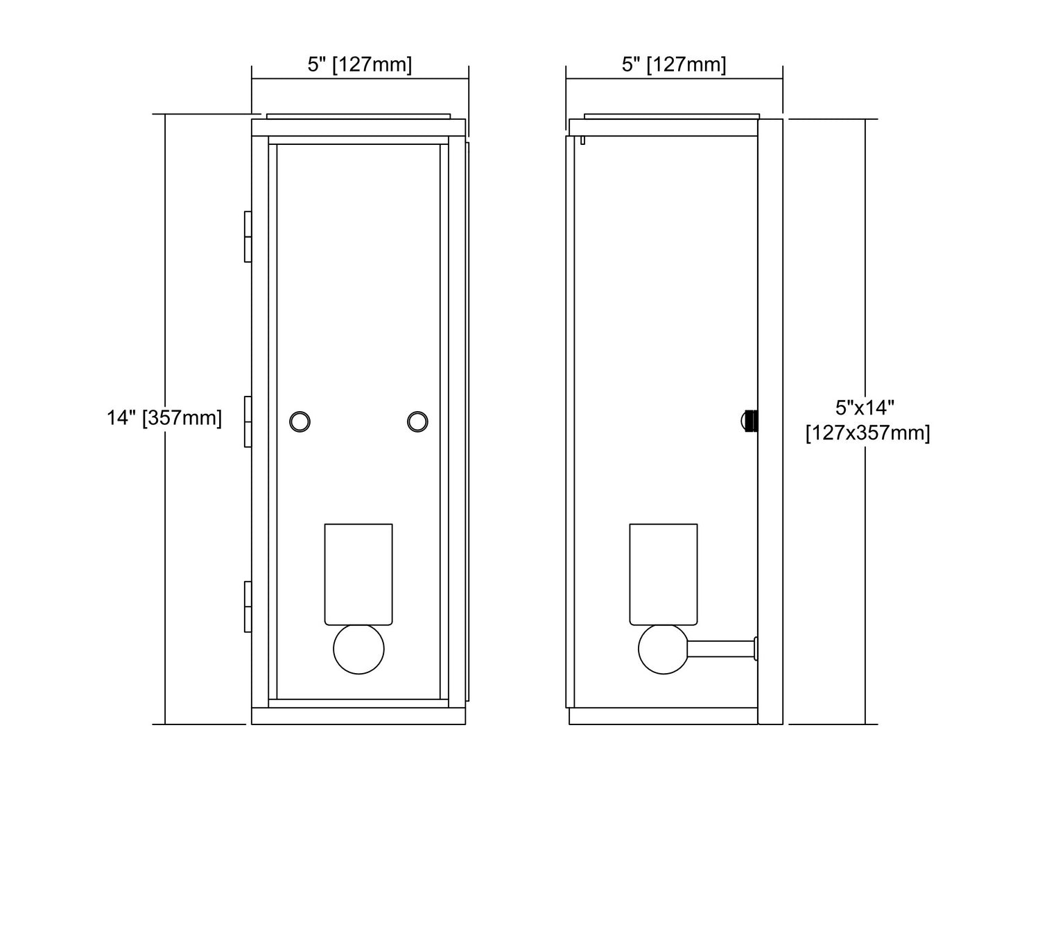 ELK Home - 14440/1 - One Light Wall Sconce - Chasebrook - Clay Iron