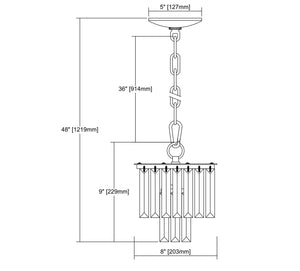 ELK Home - 15214/1-LED - LED Mini Pendant - Palacial - Polished Chrome