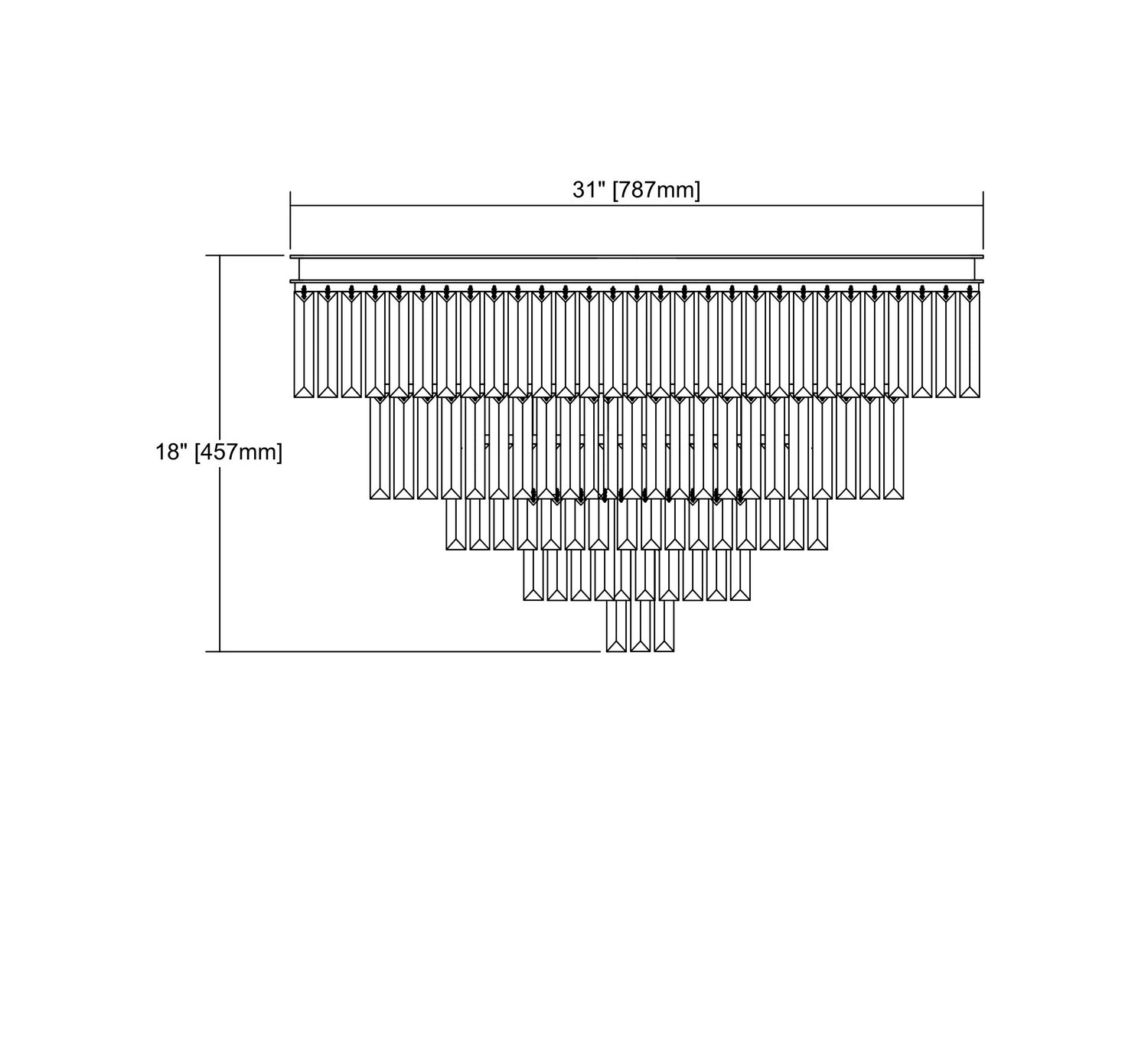 ELK Home - 15216/6 - Six Light Chandelier - Palacial - Polished Chrome