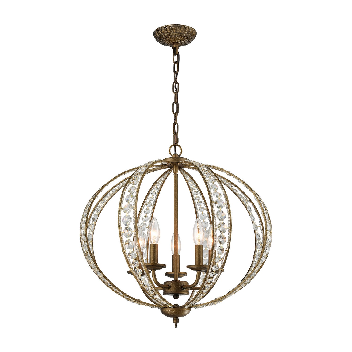 ELK Home - 15965/5 - Five Light Chandelier - Elizabethan - Dark Bronze