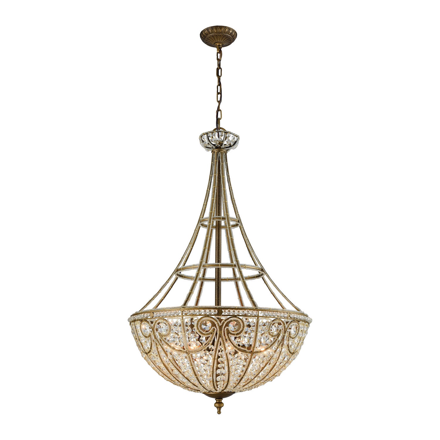 ELK Home - 15966/8 - Eight Light Chandelier - Elizabethan - Dark Bronze