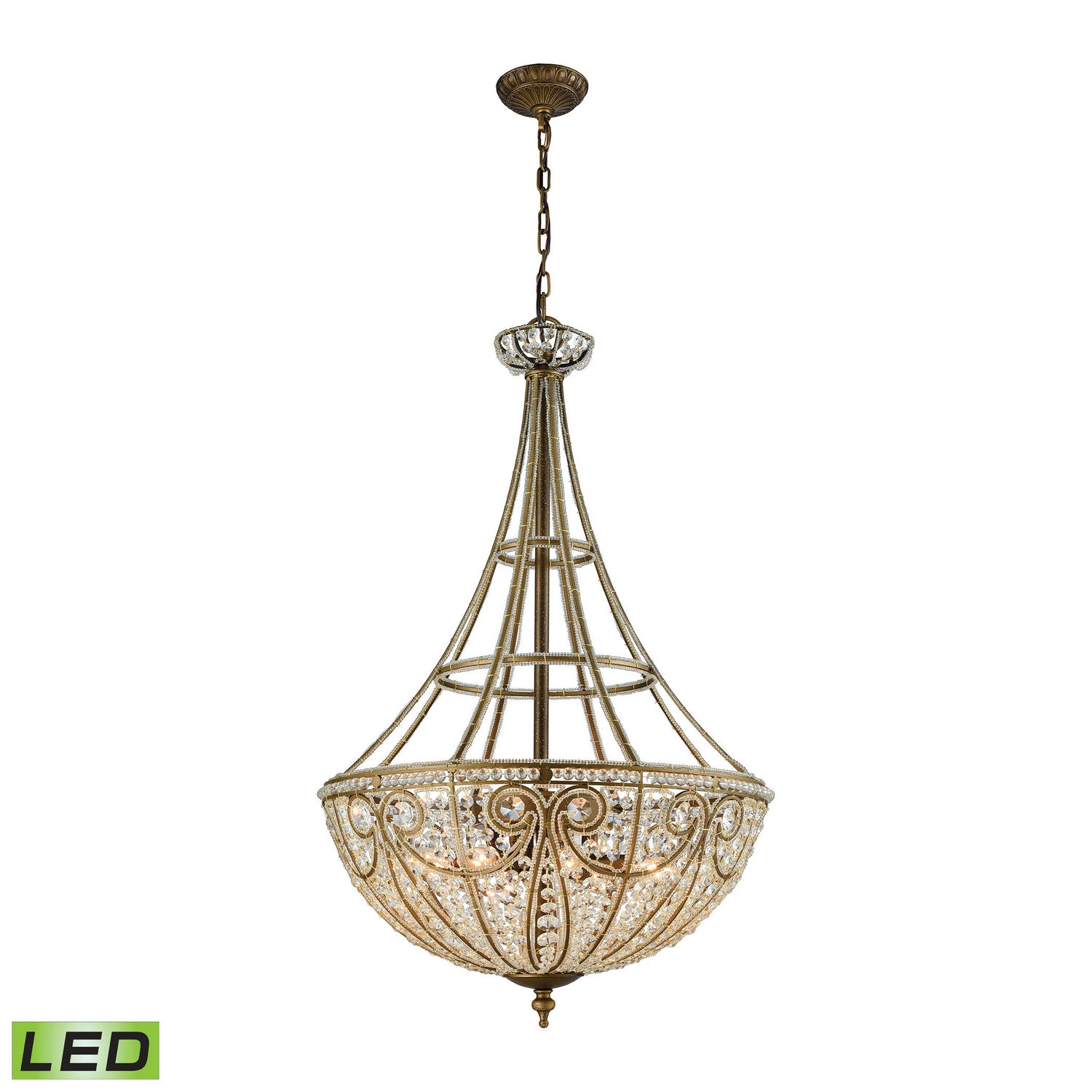 ELK Home - 15966/8-LED - LED Chandelier - Elizabethan - Dark Bronze