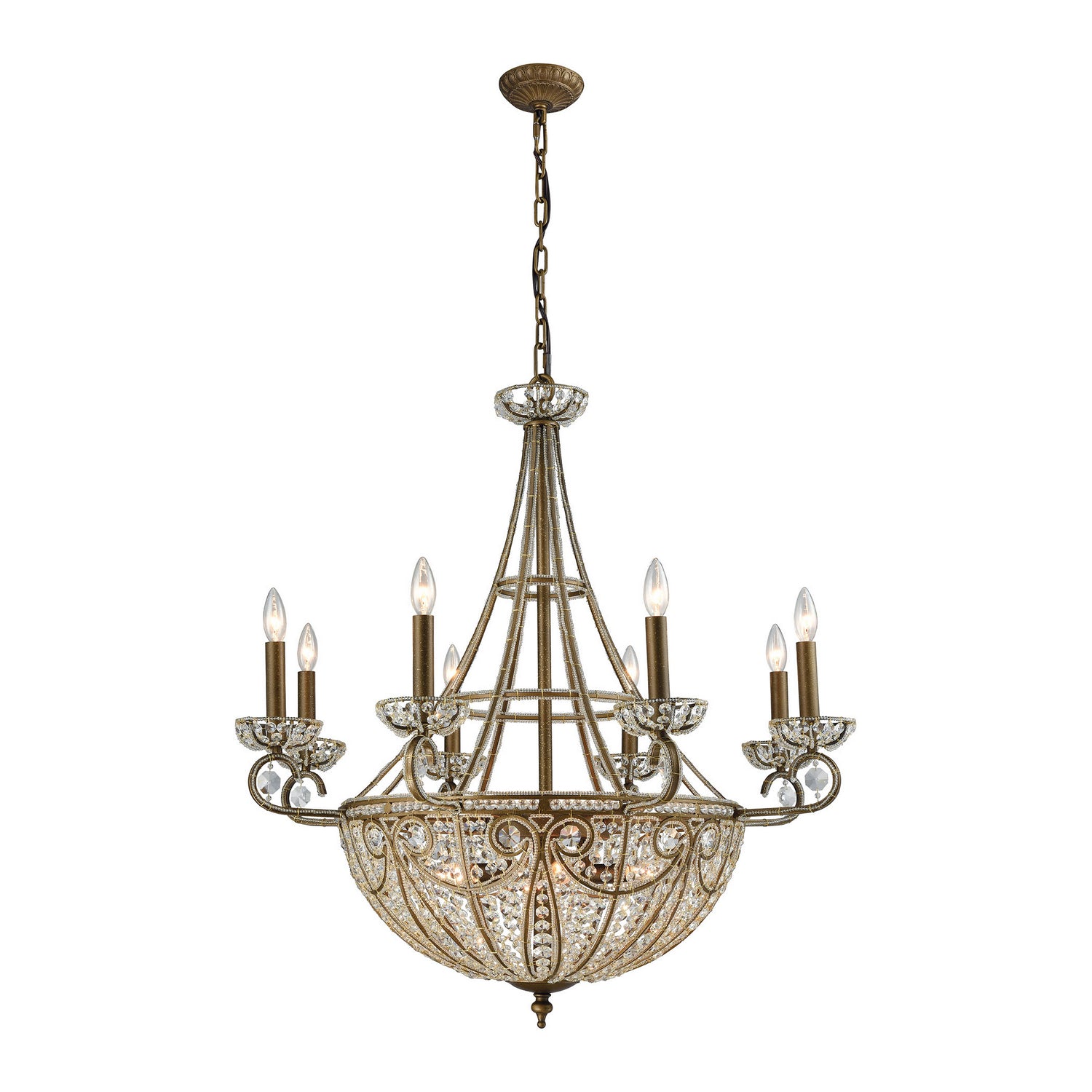 ELK Home - 15968/8+6 - 14 Light Chandelier - Elizabethan - Dark Bronze