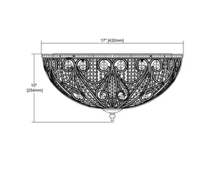 ELK Home - 15994/6 - Six Light Flush Mount - Elizabethan - Weathered Zinc