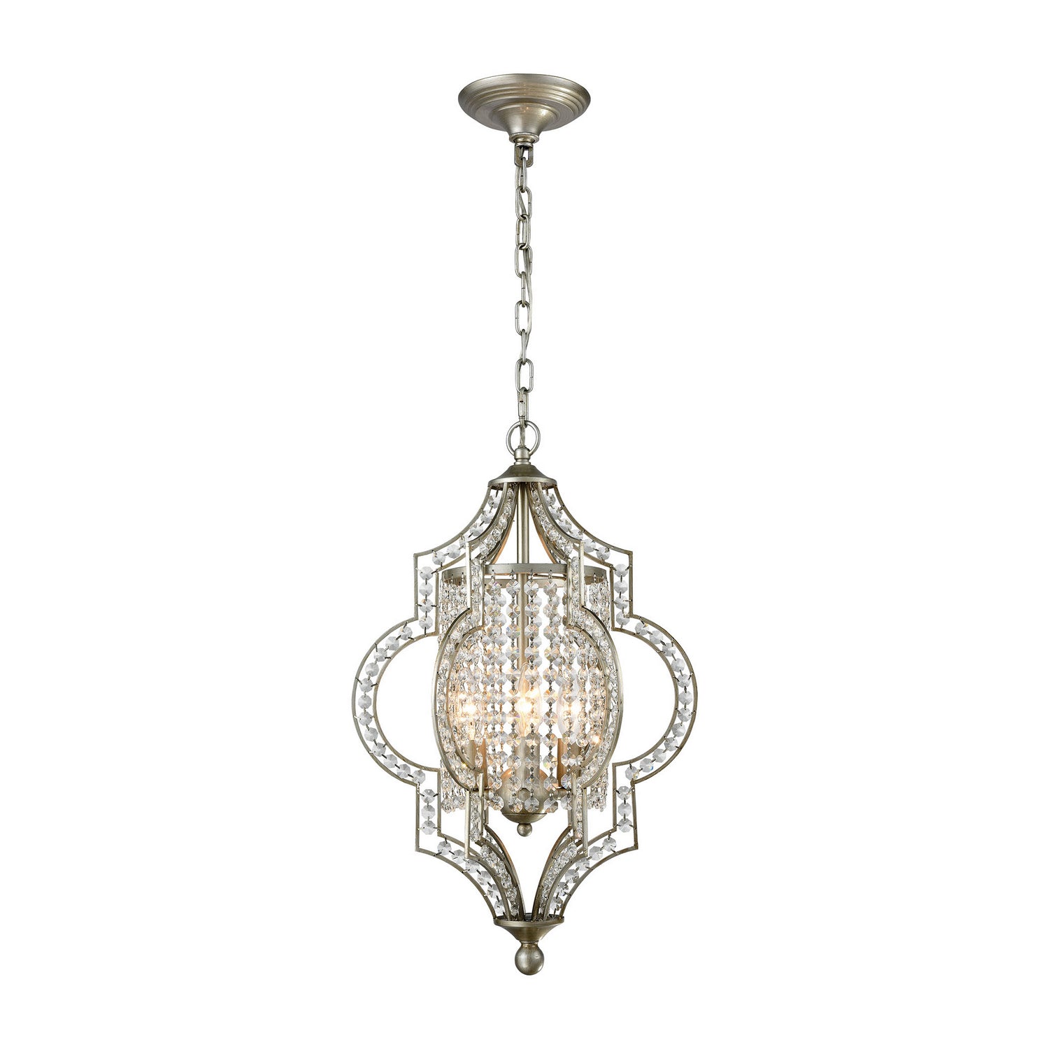 ELK Home - 16270/3 - Three Light Chandelier - Gabrielle - Aged Silver