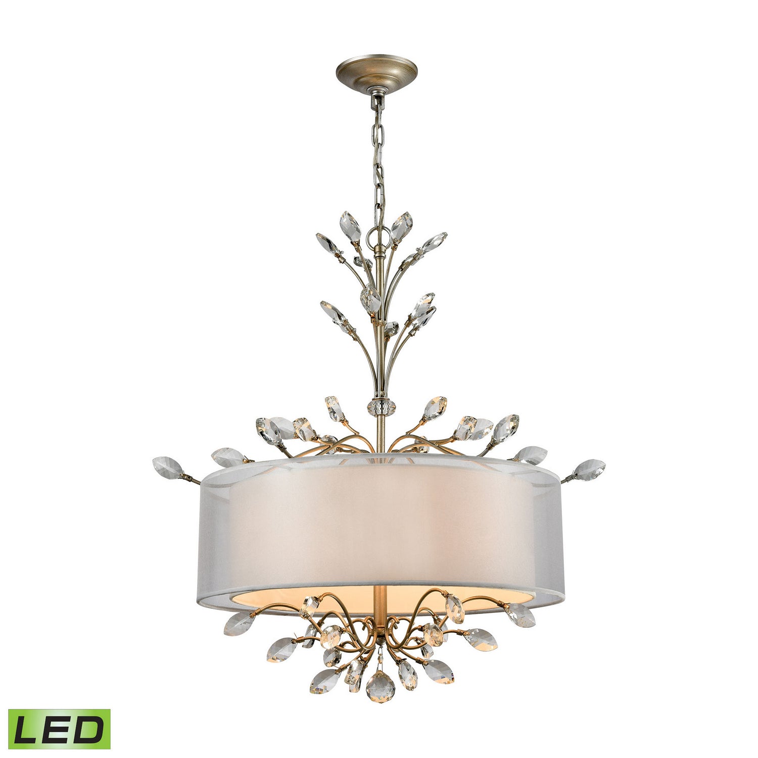 ELK Home - 16282/4-LED - LED Chandelier - Asbury - Aged Silver