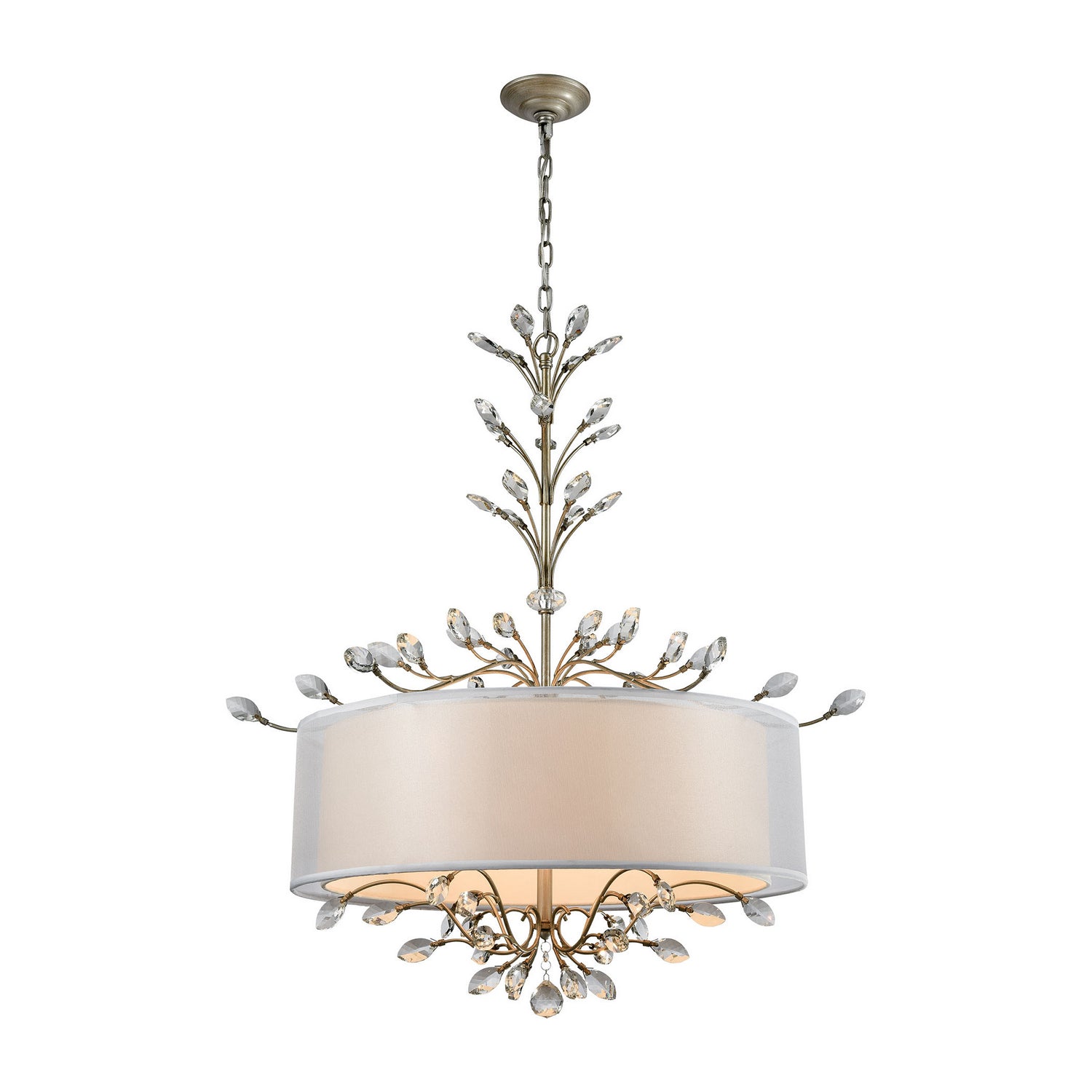 ELK Home - 16283/6 - Six Light Chandelier - Asbury - Aged Silver