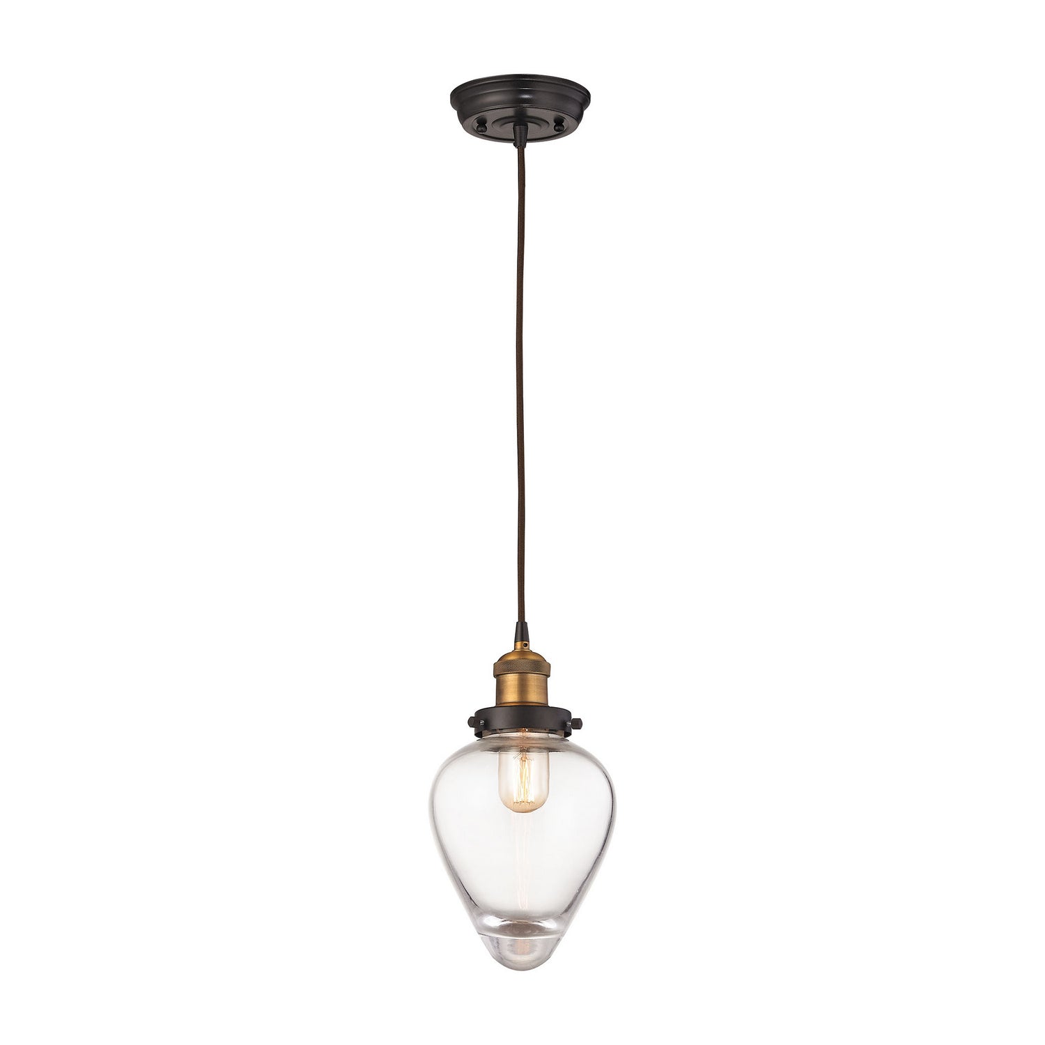 ELK Home - 16325/1 - One Light Mini Pendant - Bartram - Antique Brass