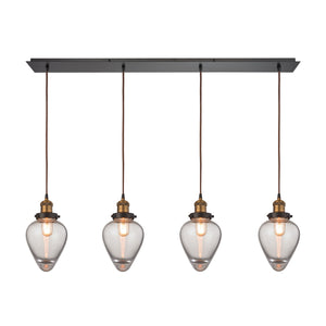 ELK Home - 16325/4LP - Four Light Pendant - Bartram - Antique Brass