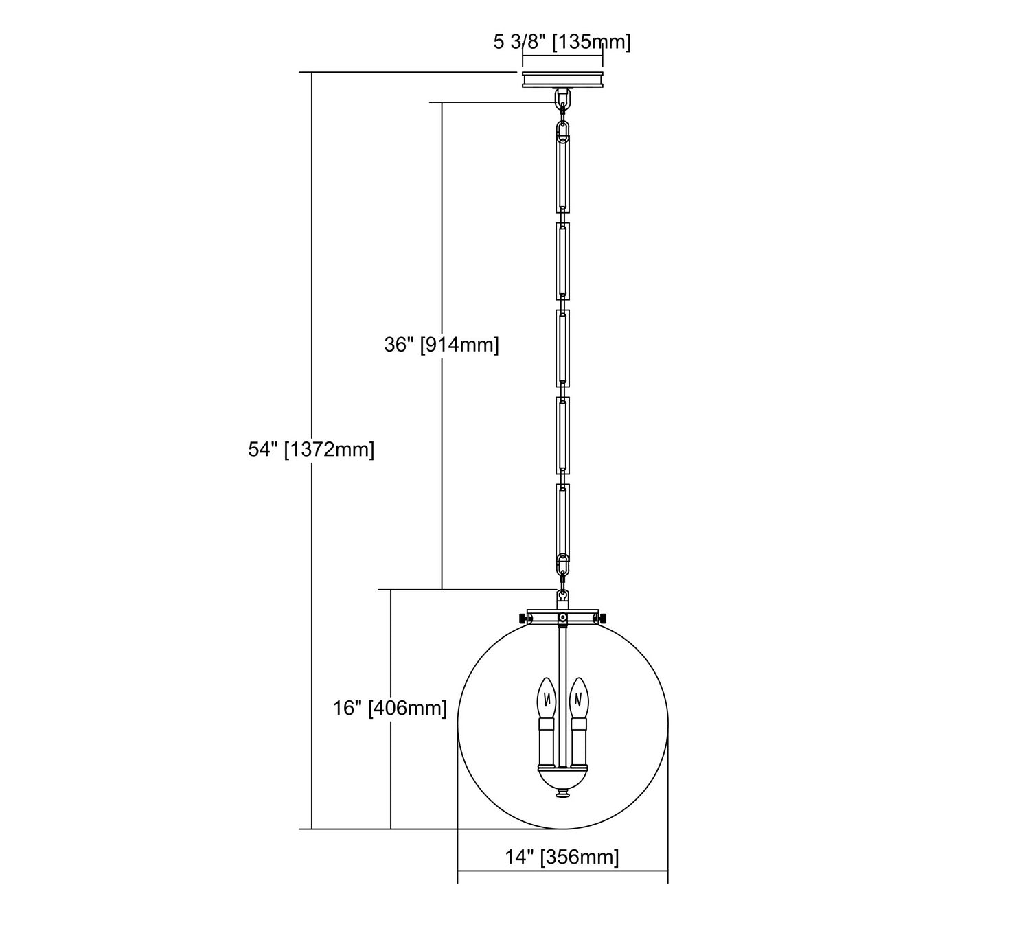 ELK Home - 16372/3 - Three Light Pendant - Gramercy - Oil Rubbed Bronze