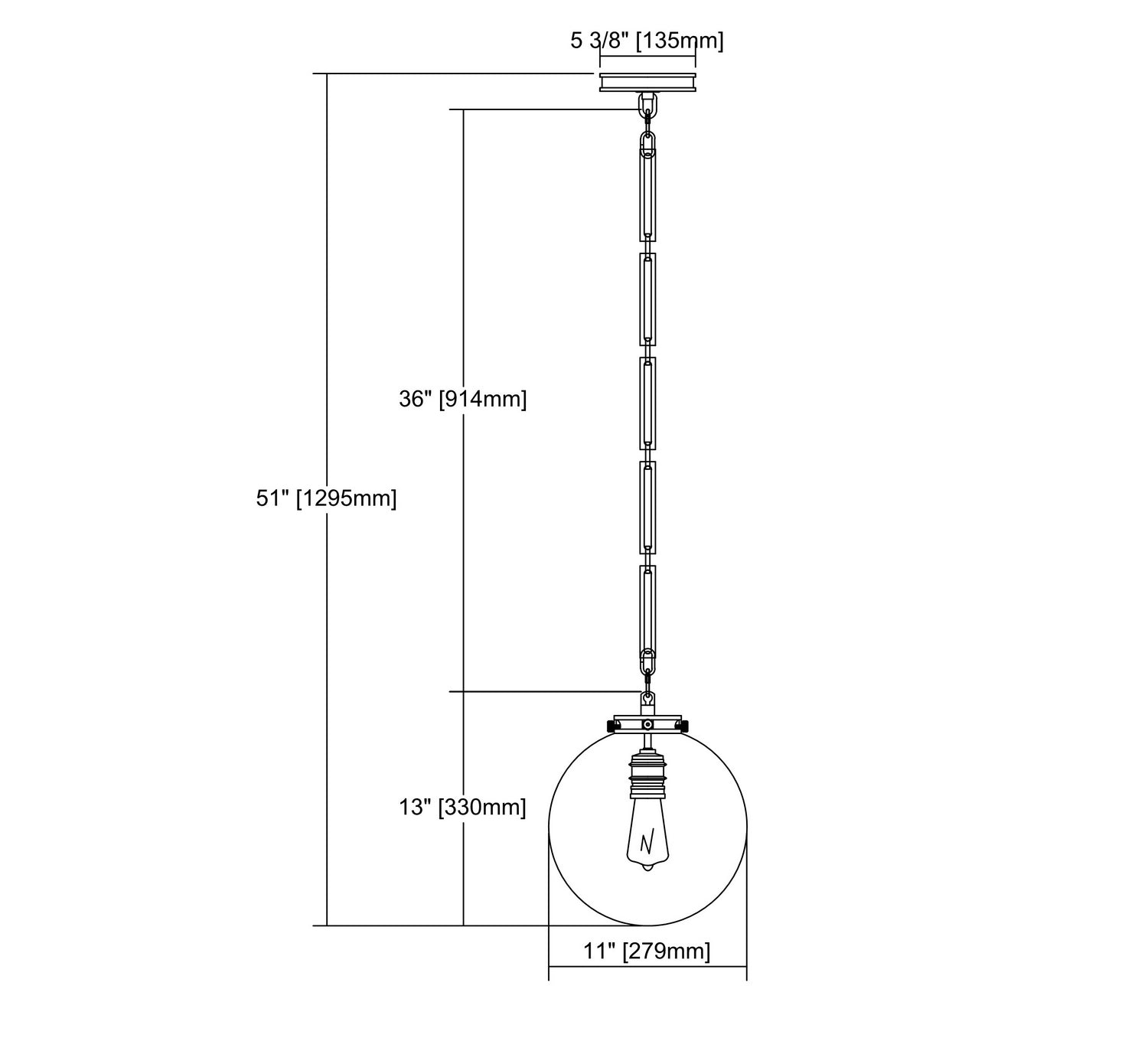 ELK Home - 16390/1 - One Light Mini Pendant - Gramercy - Polished Nickel