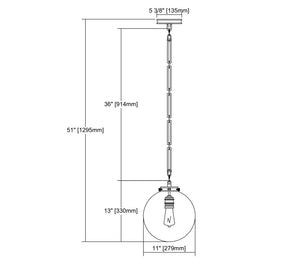 ELK Home - 16390/1 - One Light Mini Pendant - Gramercy - Polished Nickel