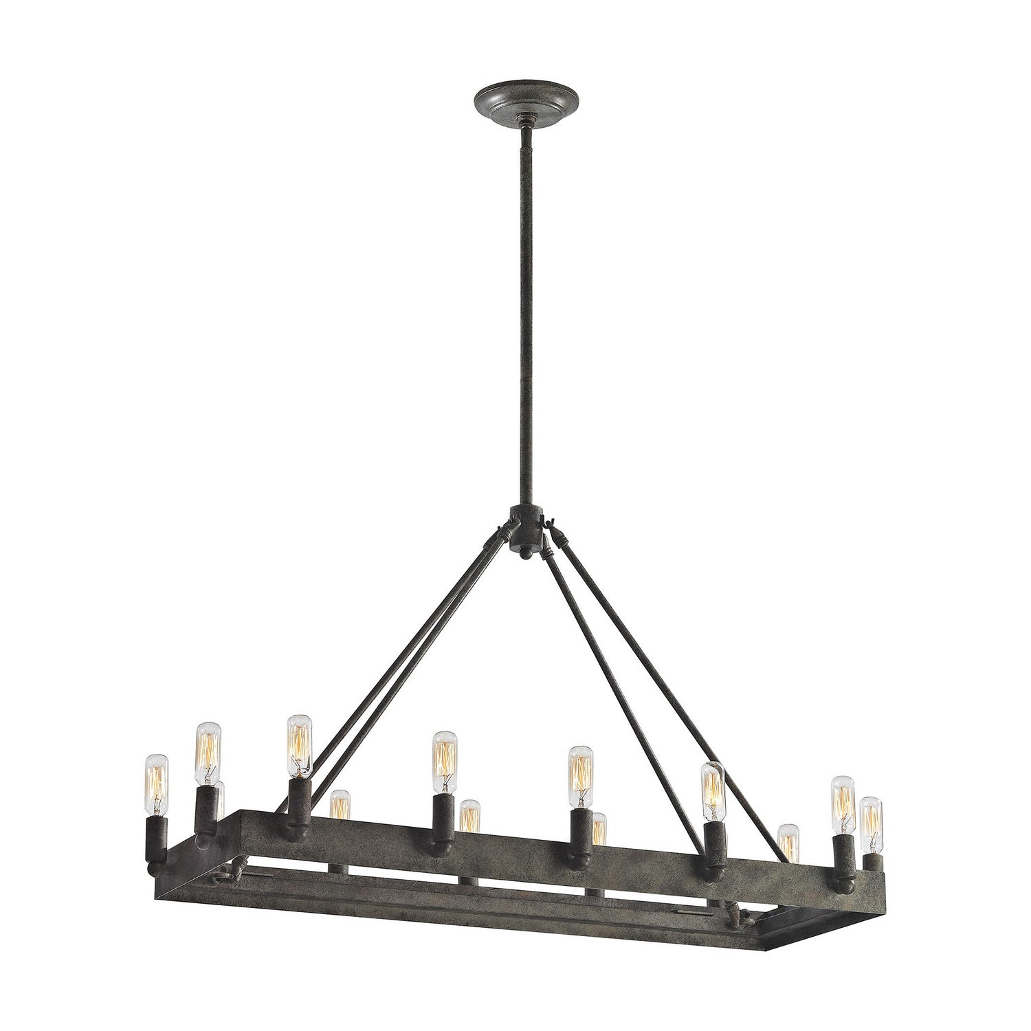 ELK Home - 31822/14 - 14 Light Linear Chandelier - Lewisburg - Malted Rust