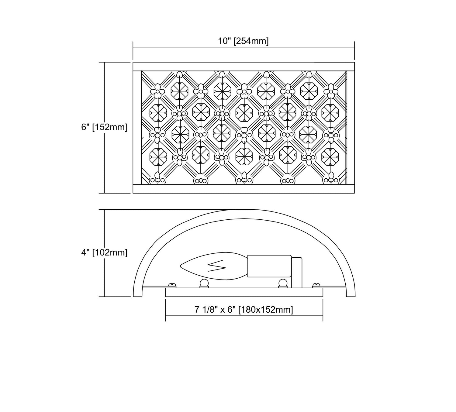 ELK Home - 32100/2 - Two Light Wall Sconce - Genevieve - Oil Rubbed Bronze