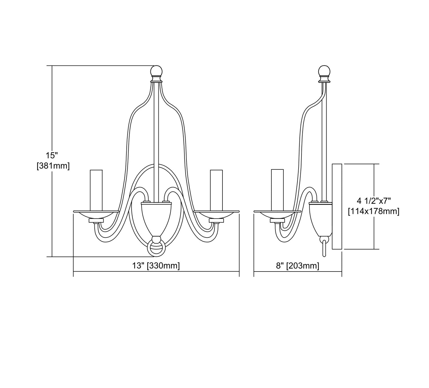 ELK Home - 32160/2 - Two Light Wall Sconce - Monroe - Oil Rubbed Bronze