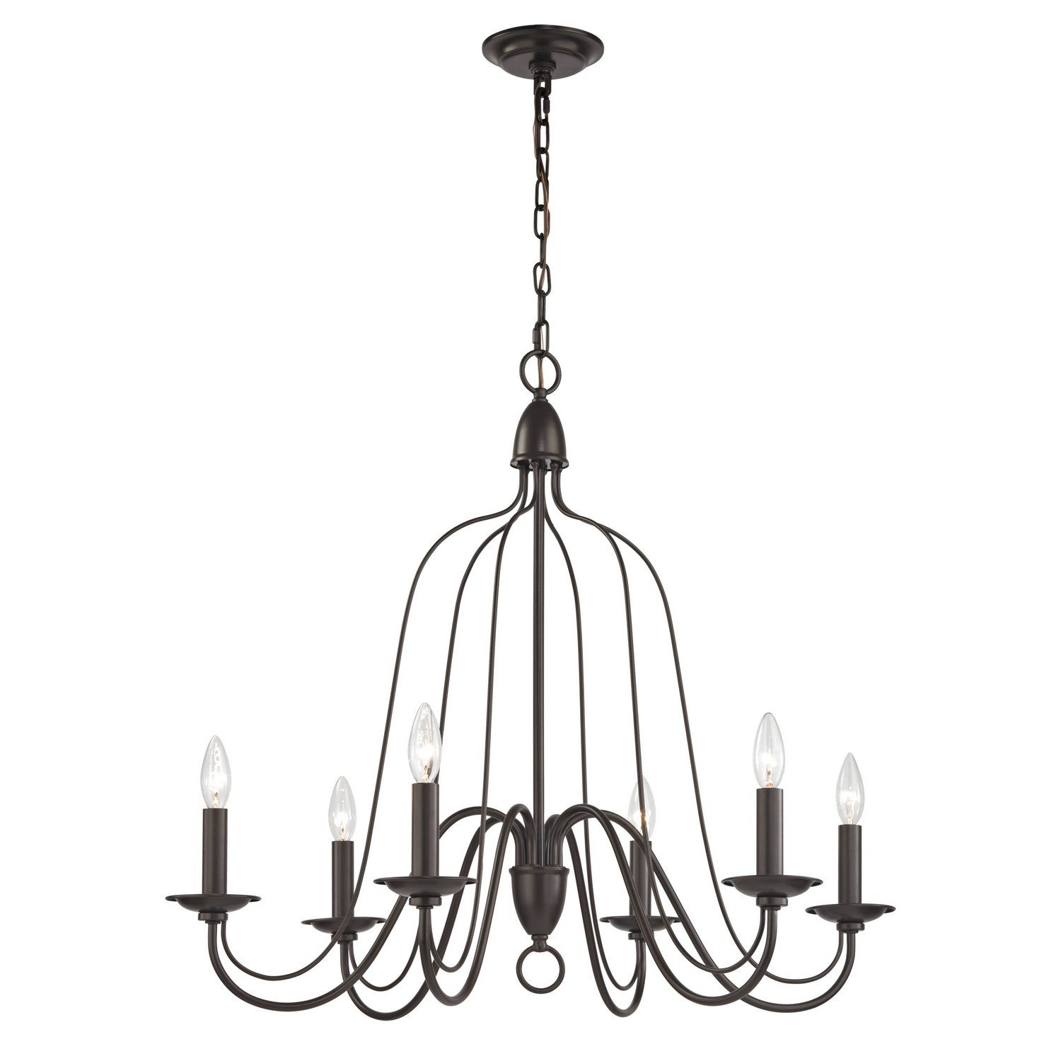 ELK Home - 32162/6 - Six Light Chandelier - Monroe - Oil Rubbed Bronze