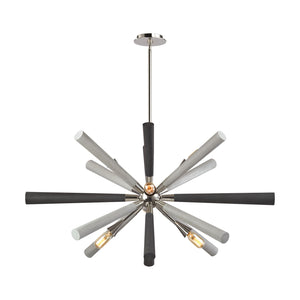 ELK Home - 32232/6 - Six Light Chandelier - Solara - Polished Nickel