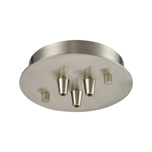 ELK Home - 3SR-SN - Three Light Canopy - Pendant Options - Satin Nickel