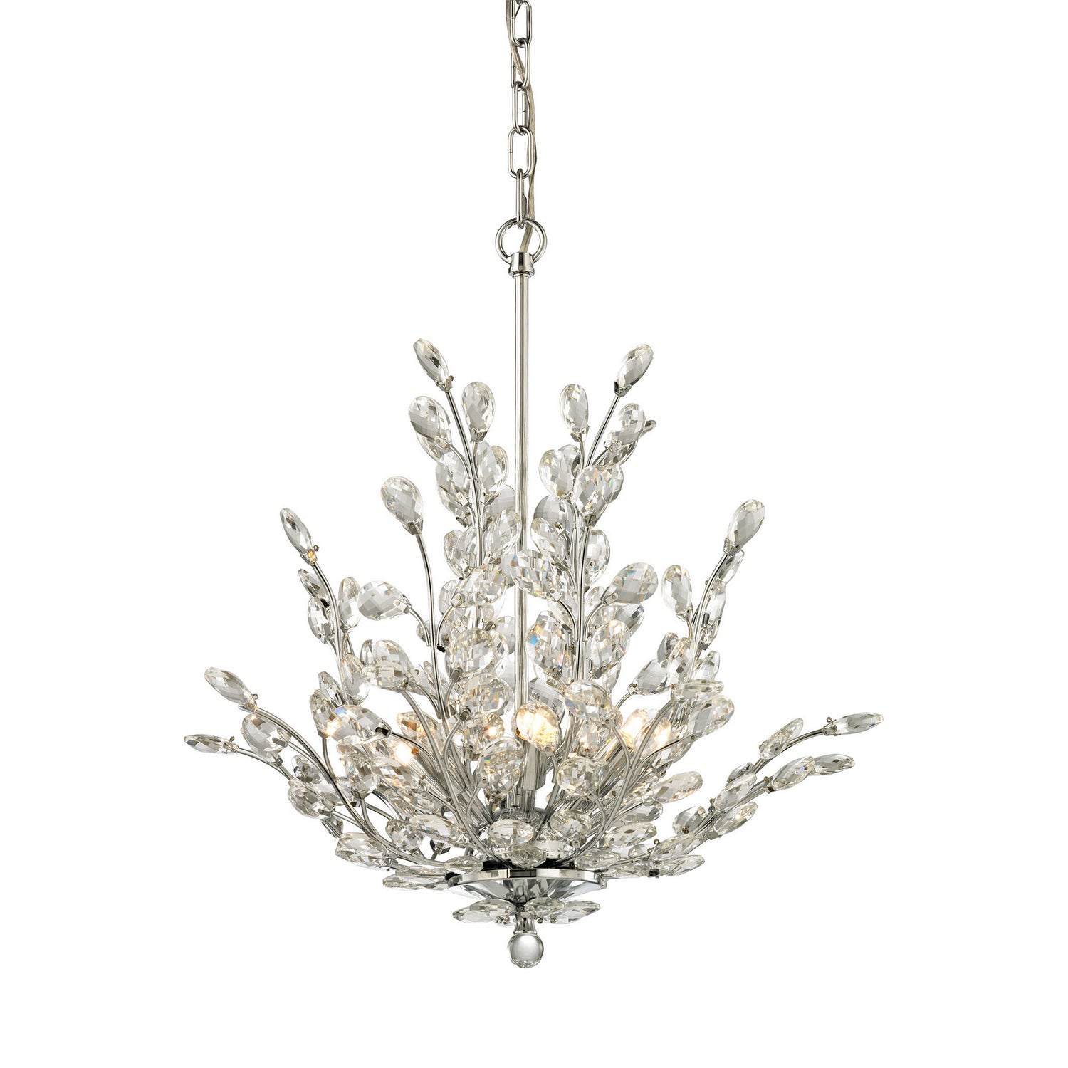 ELK Home - 45262/6 - Six Light Chandelier - Crystique - Polished Chrome