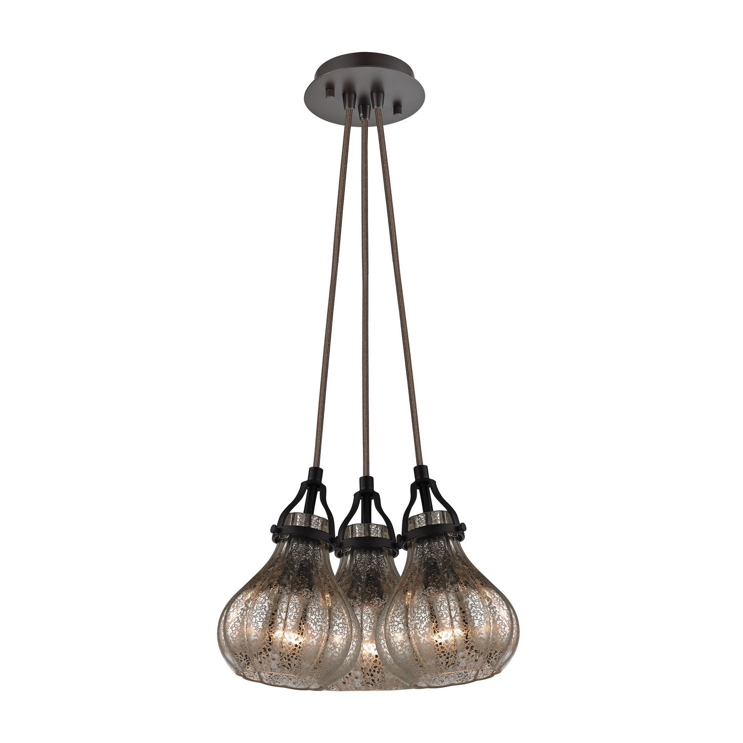 ELK Home - 46024/3SR - Three Light Pendant - Danica - Oil Rubbed Bronze