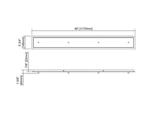 ELK Home - 4LP-SN - Four Light Linear Pan - Pendant Options - Satin Nickel