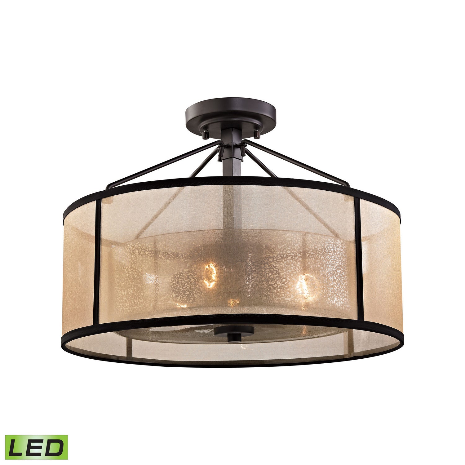 ELK Home - 57024/3-LED - LED Semi Flush Mount - Diffusion - Oil Rubbed Bronze