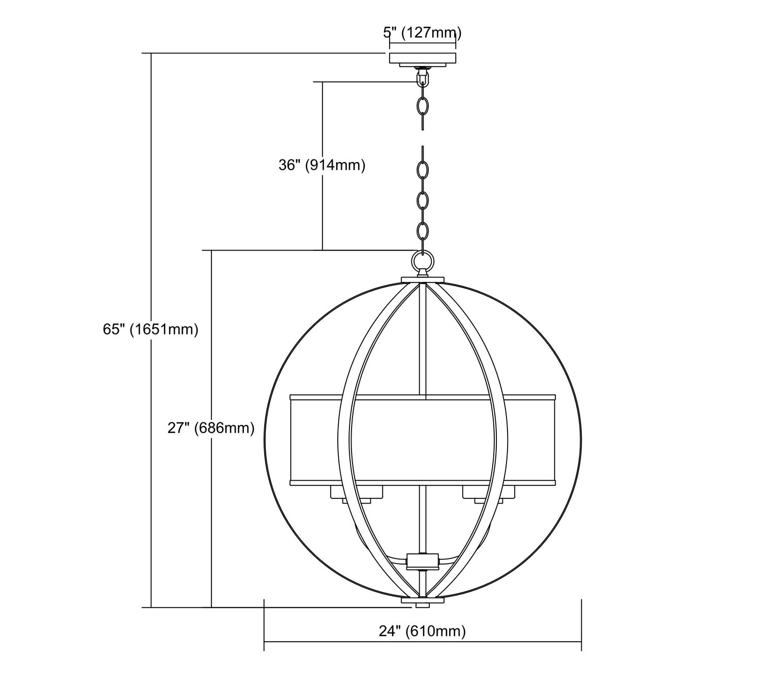 ELK Home - 57029/4 - Four Light Chandelier - Diffusion - Oil Rubbed Bronze